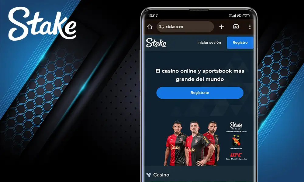 Versión Móvil de Stake Argentina